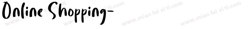 Online Shopping字体转换
